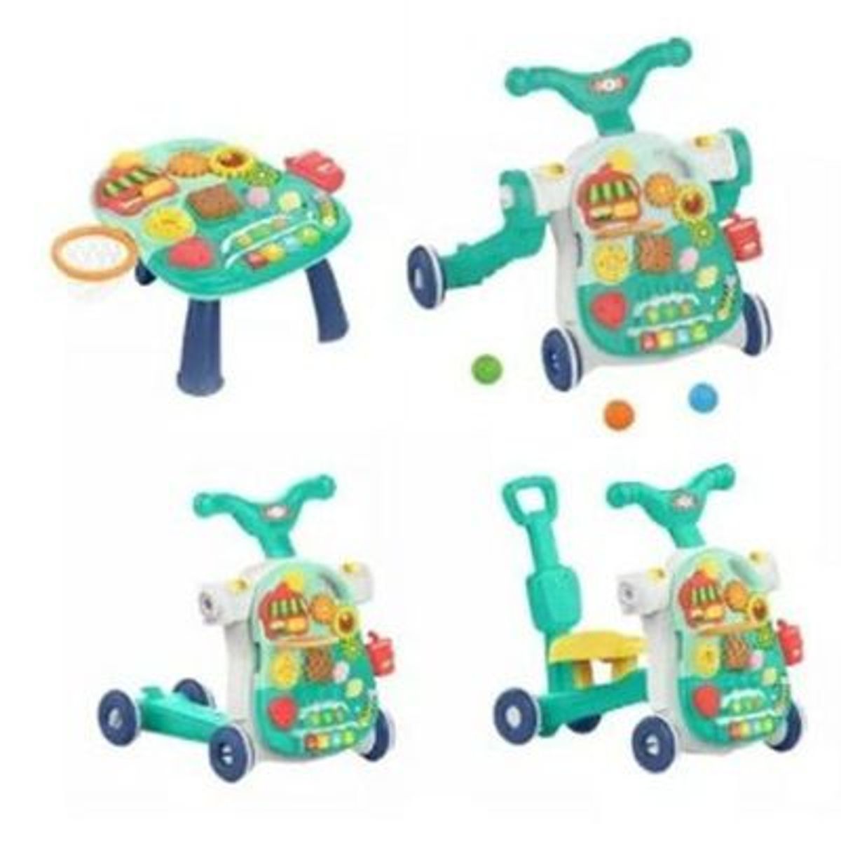GENERICO - Andador - Caminador Musical Didáctico 4 en 1 Para Bebé