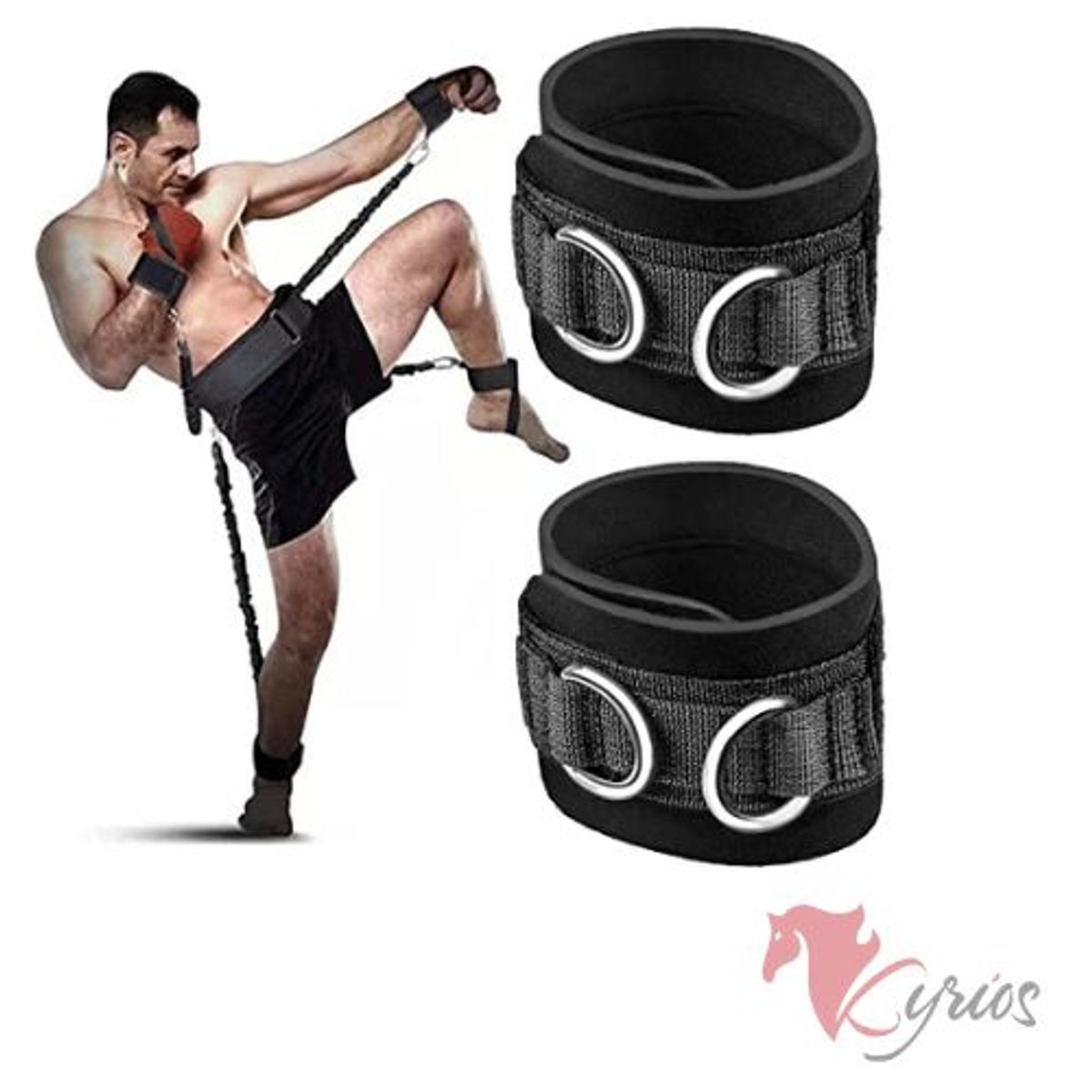 NACIONAL - Tobillera de Cuero para Polea