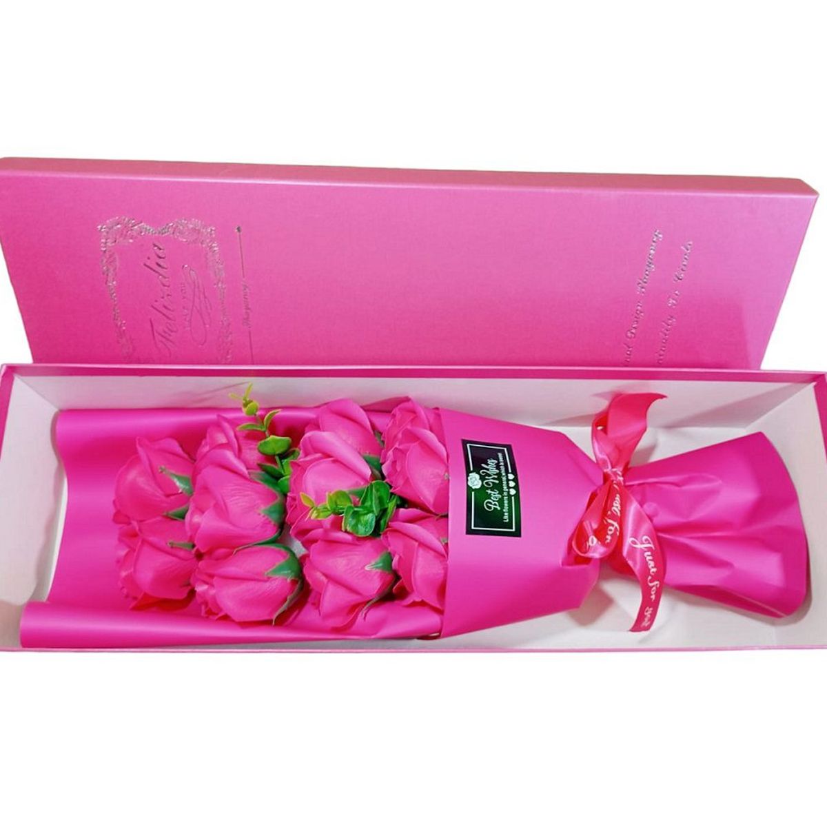 GENERICO - Ramo de rosas artificiales para el día de la madre - Fucsia