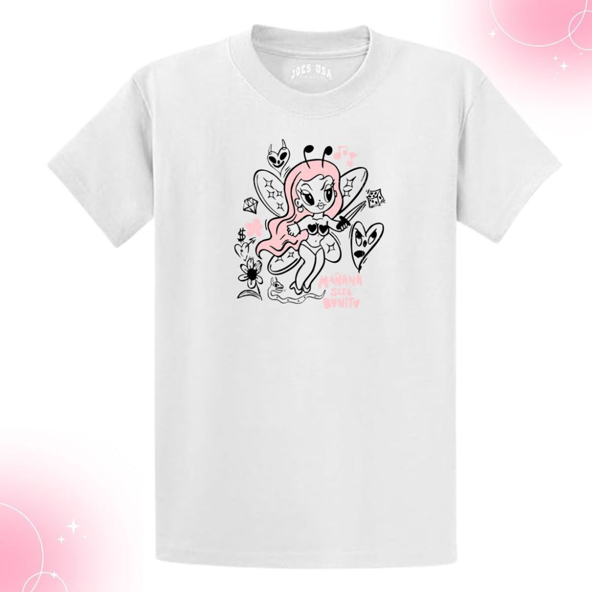 GENERICO - Polos Karol G Algodon Blanco Angel - Tallas desde 16 hasta XL