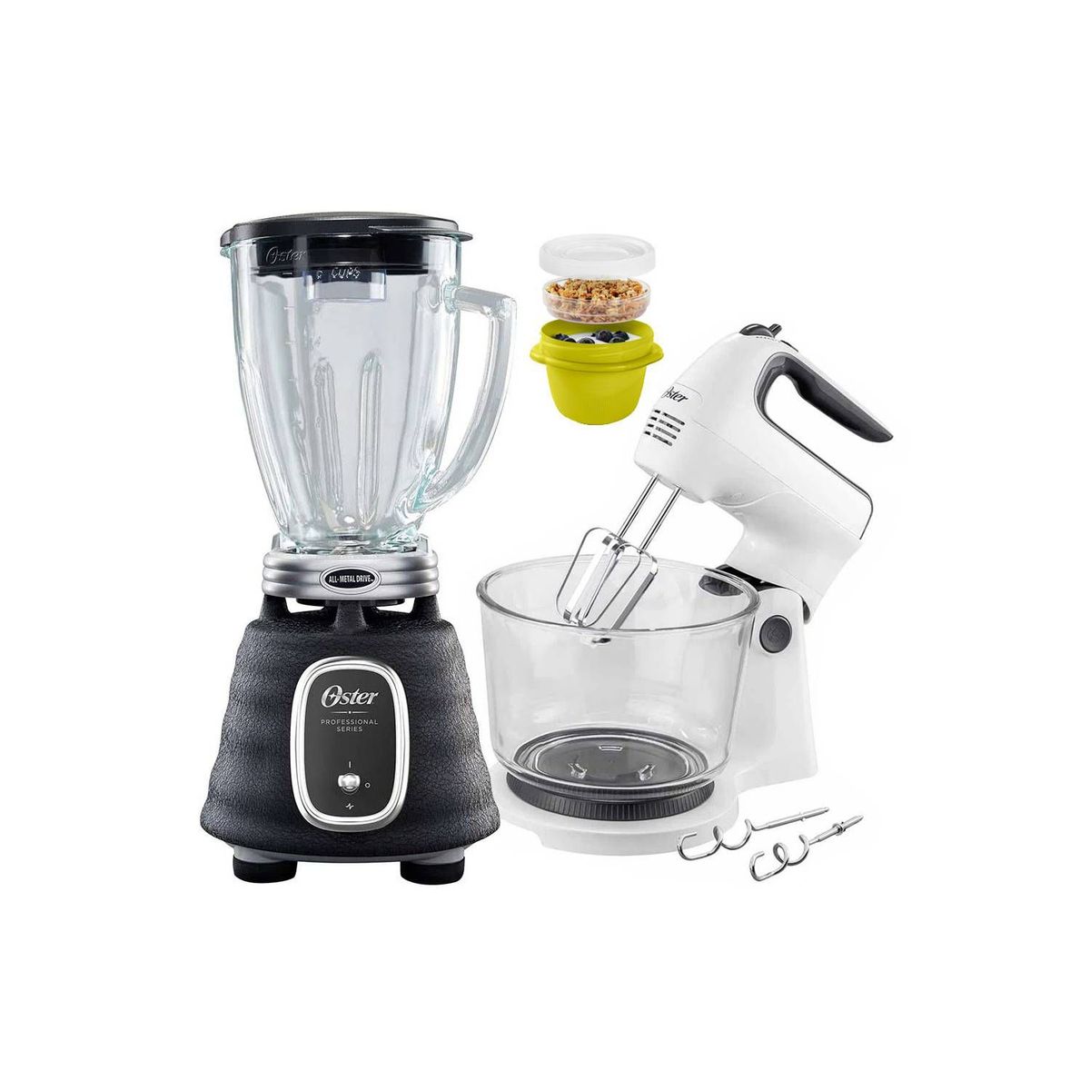 OSTER - Combo Licuadora BPST02Batidora de Mano y Pedestal
