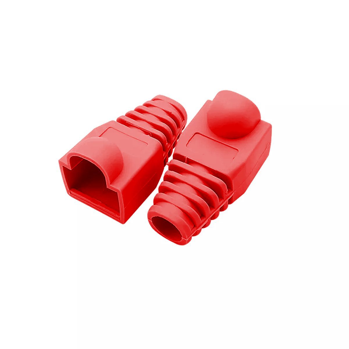 GENERICO - Capuchas Para Conectores Rj45 Bolsa De 100 Unidades Rojo
