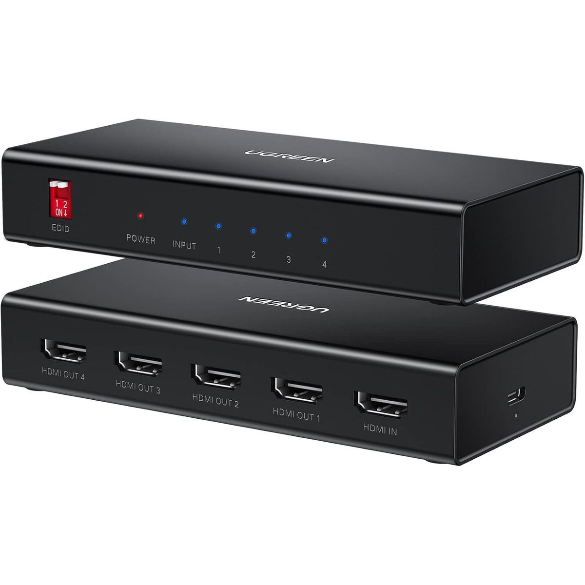 UGREEN - Ugreen Splitter 4x HDMI 4K@60Hz HDCP HDR Xbox PS5 CM570 - 90514