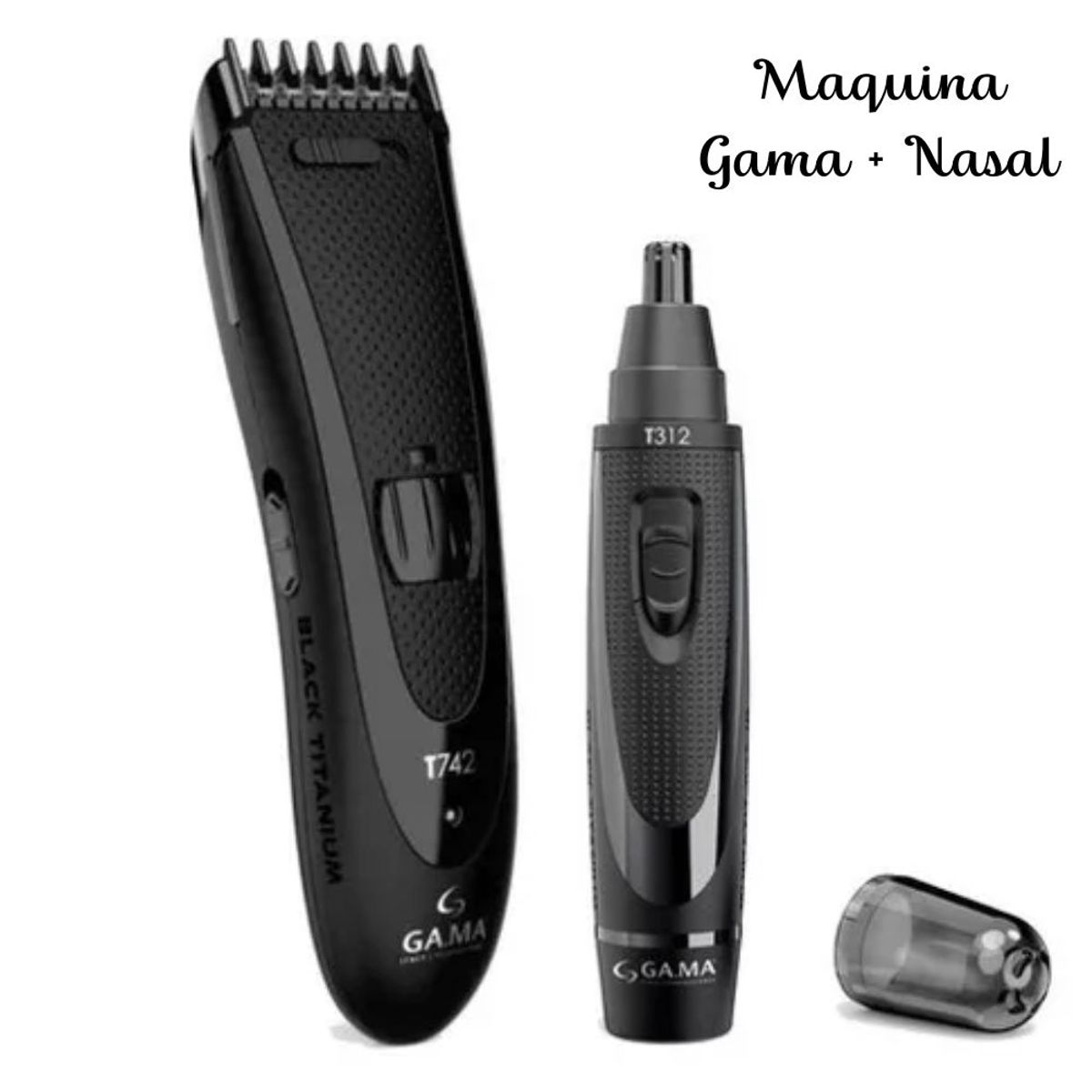 GAMA - Trio Gama Secadora Profesional Tempo Morada 3D - Plancha Alisadora Blue Titanio 3D Dig - Maquina Black