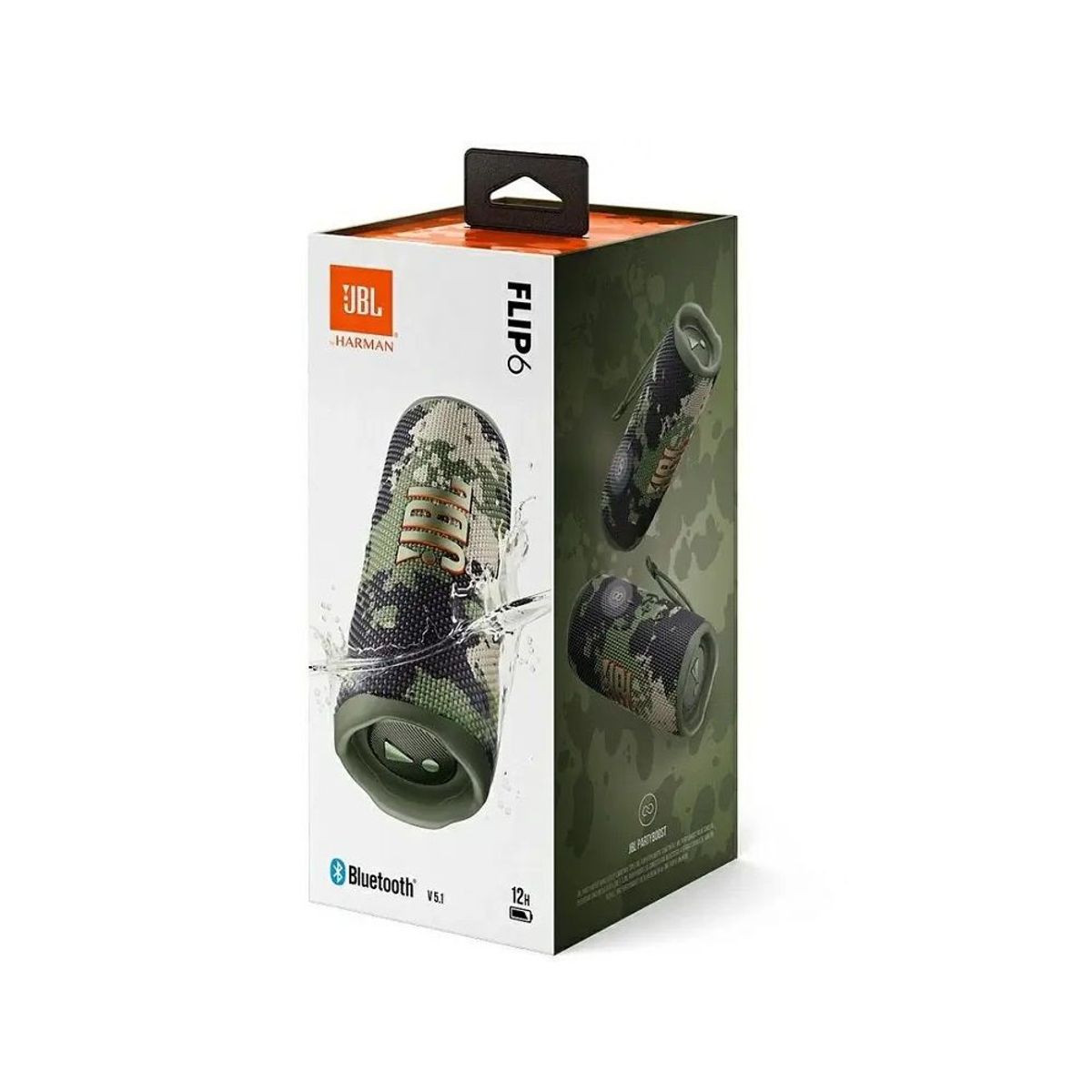 JBL - JBL Flip 6 Parlante Bluetooth Acuatico Extra Bass 30W Squad