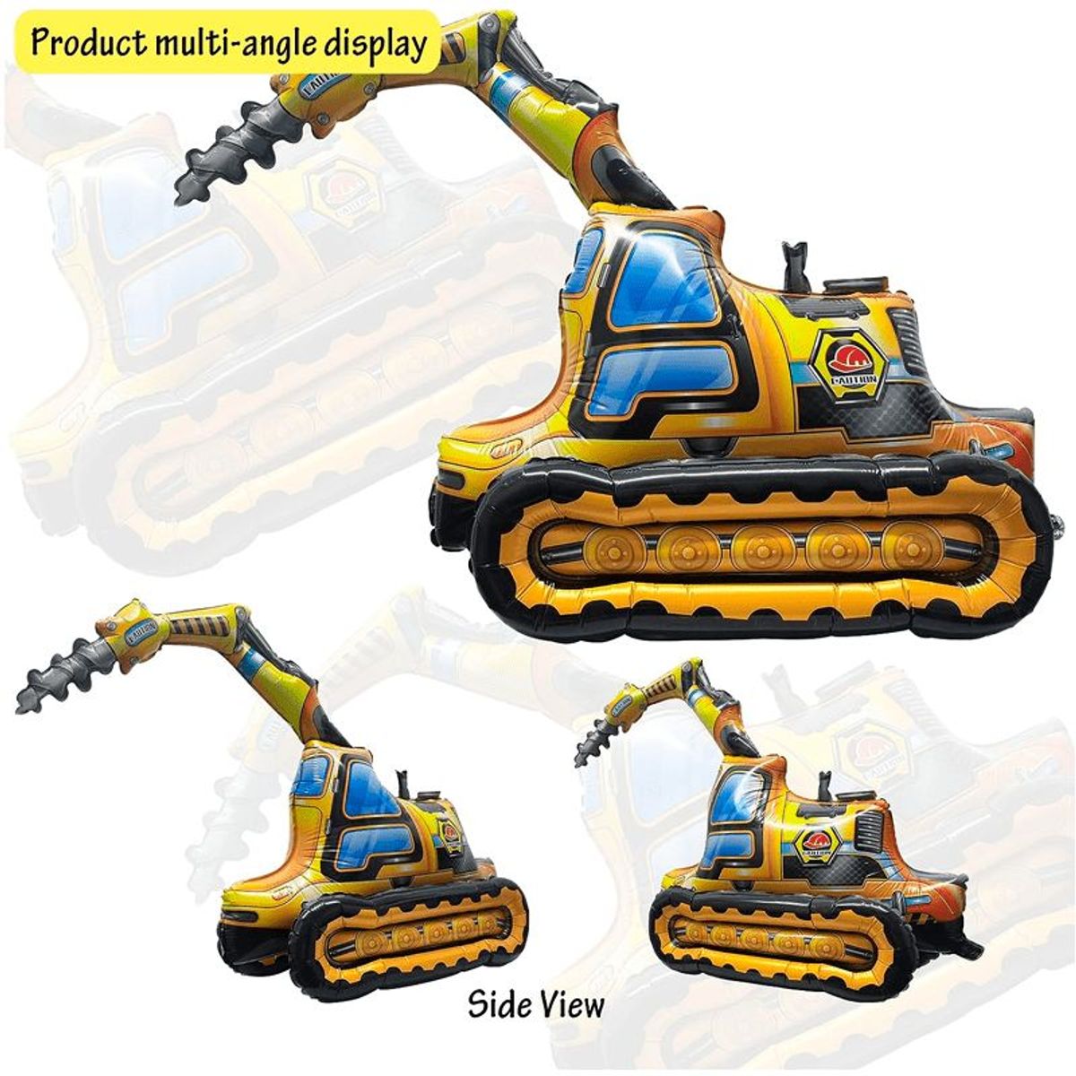 GENERICO - Globo de construcción Perforador En 4D para decoración