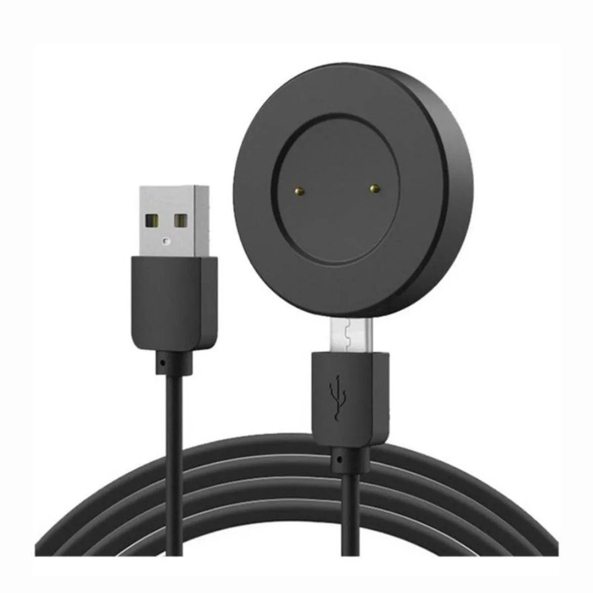 GENERICO - Cargador Compatible Para Smart Watch Huawei GT1 Y GT2 - Negro