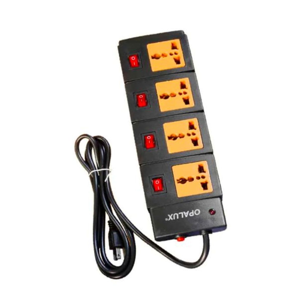 OPALUX - Supresor de Picos 4 Salidas Switch Individual 14-560BK OPALUX