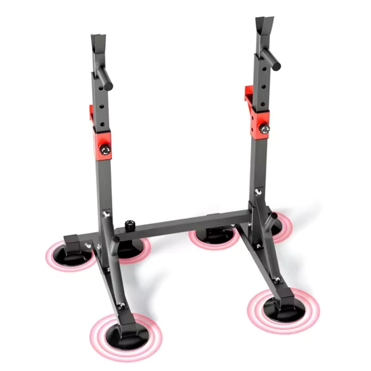 ALPHA GYM - Rack para sentadillas Pro Squats Multifuncional Black
