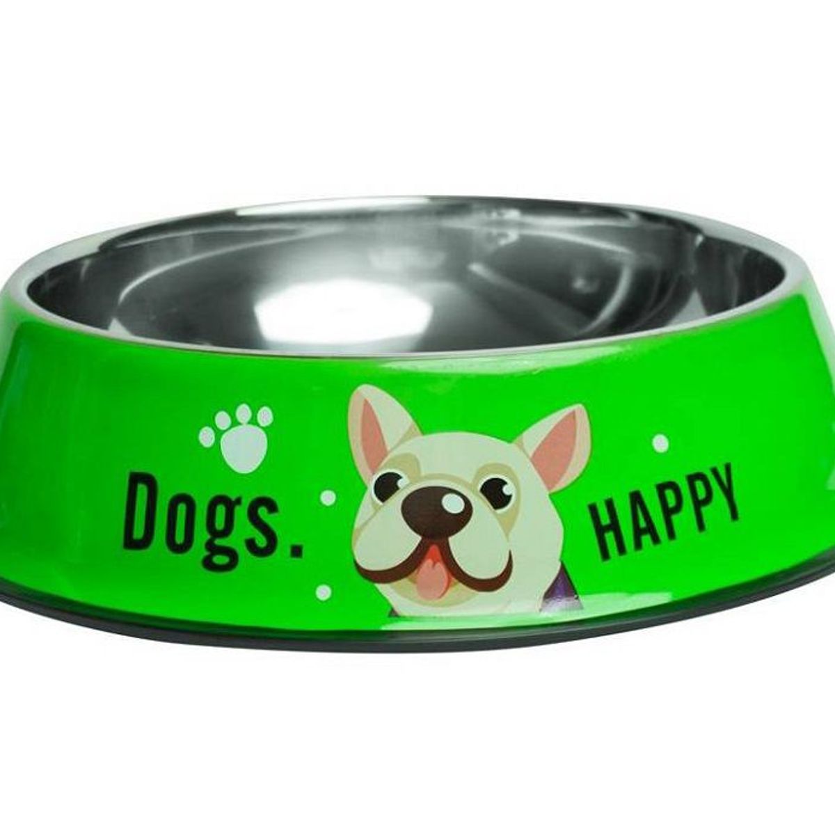 GENERICO - Plato Comedero Para Mascotas Dogs Happy
