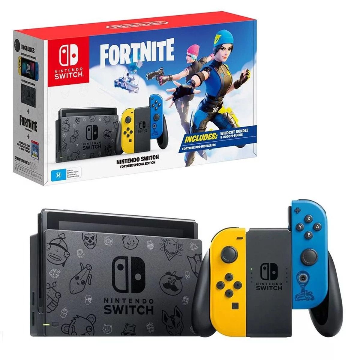 NINTENDO - Consola Nintendo Switch Edición Limitada Fortnite
