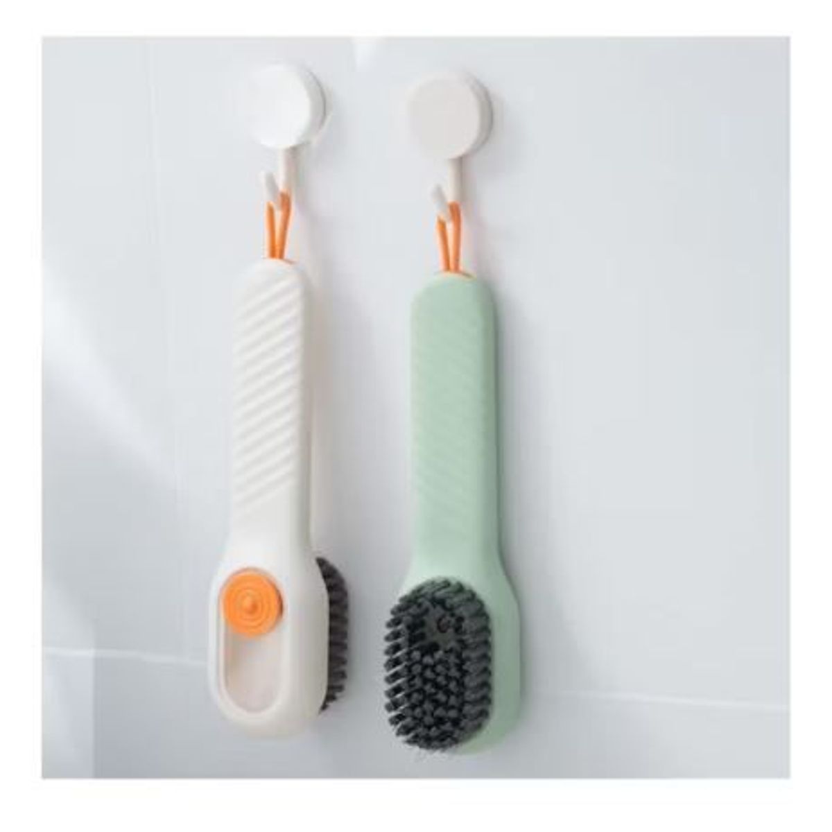 GENERICO - CEPILLO DE LIMPIEZA CON DISPENSADOR PARA ZAPATOS