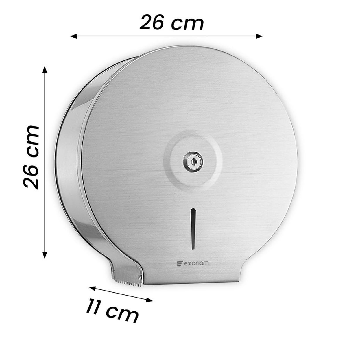 EXORIAM - Dispensador de Papel Higienico Jumbo Inoxidable