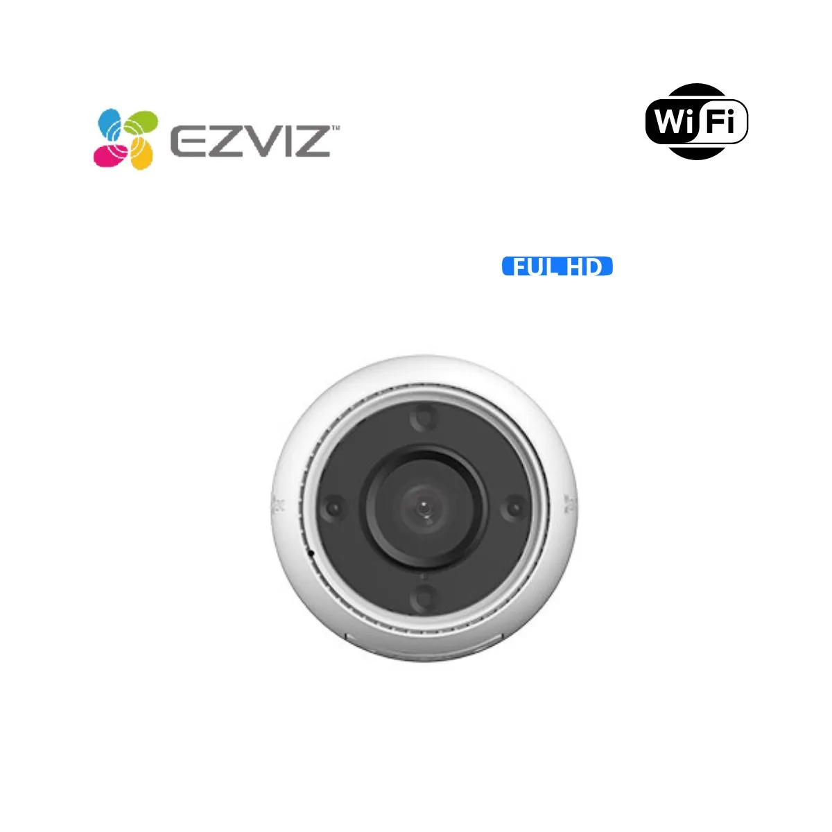 EZVIZ - Cámara de seguridad inteligente para exteriores H3C 2MP FullHD Ezviz