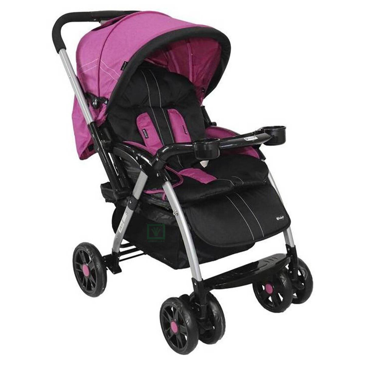 EBABY - Coche Cuna Ebaby «ROSSI» Rosado