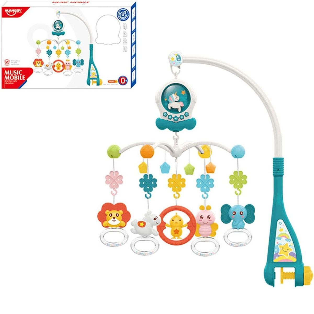 GENERICO - Móvil Giratorio Musical para Cuna de Bebé - Verde