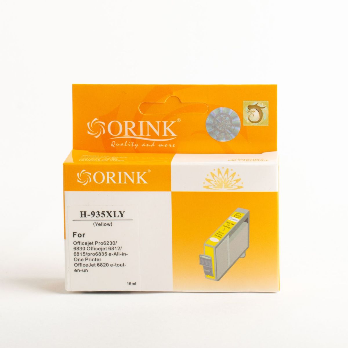 GENERICO - Cartucho de tinta Compatible CH 935 XL Amarillo  Yellow 15 ml