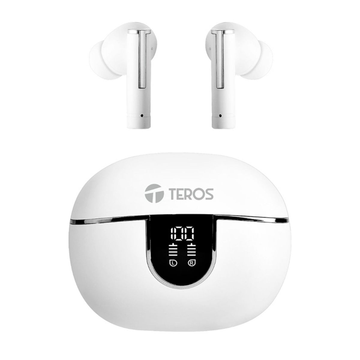 TEROS - Audífonos Teros TE-8075W Bluetooth TWS Blanco