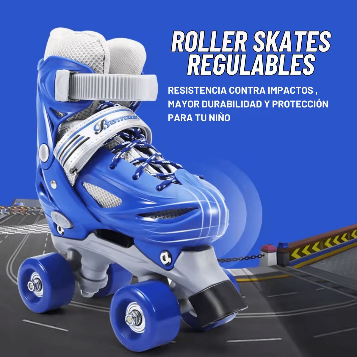 GENERICO - PATINES PARA NIÑO REGULABLE TALLA XS 27-30