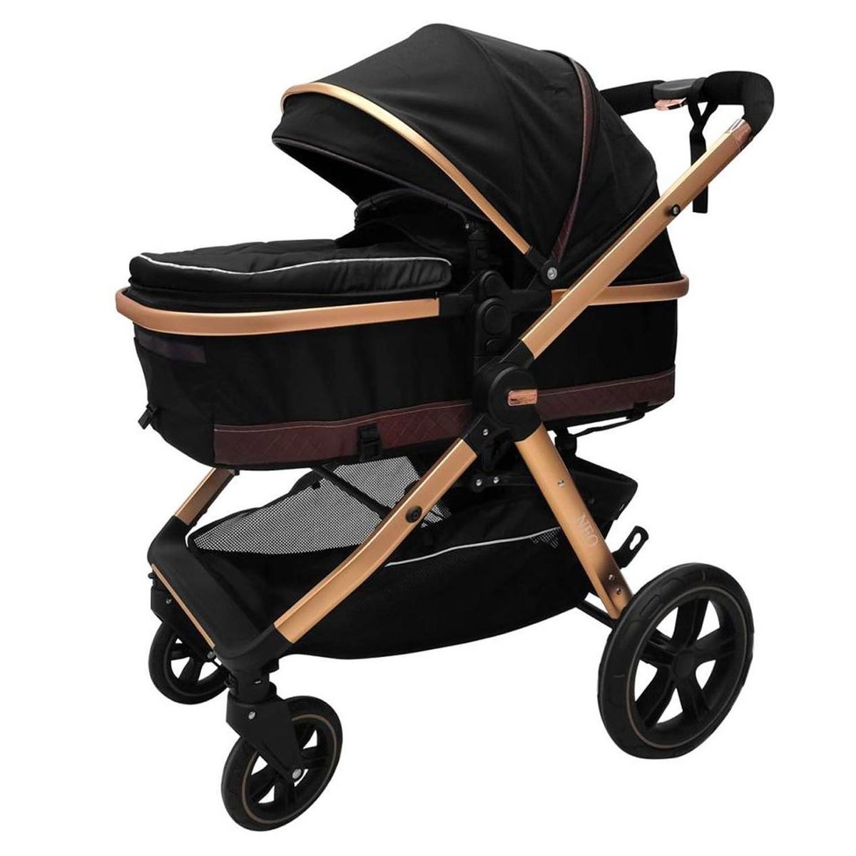 BABY KITS - Coche Cuna Moises De Lujo «NEO» Negro