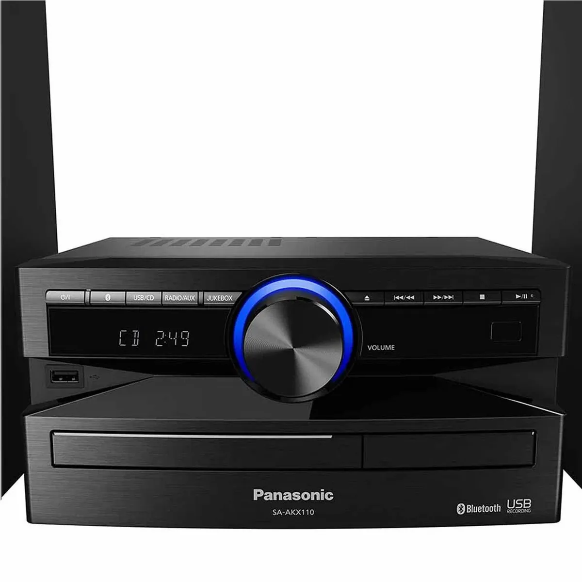 PANASONIC - Minicomponente Panasonic SC-AKX110 Urban Audio Iluminación Azul Negro
