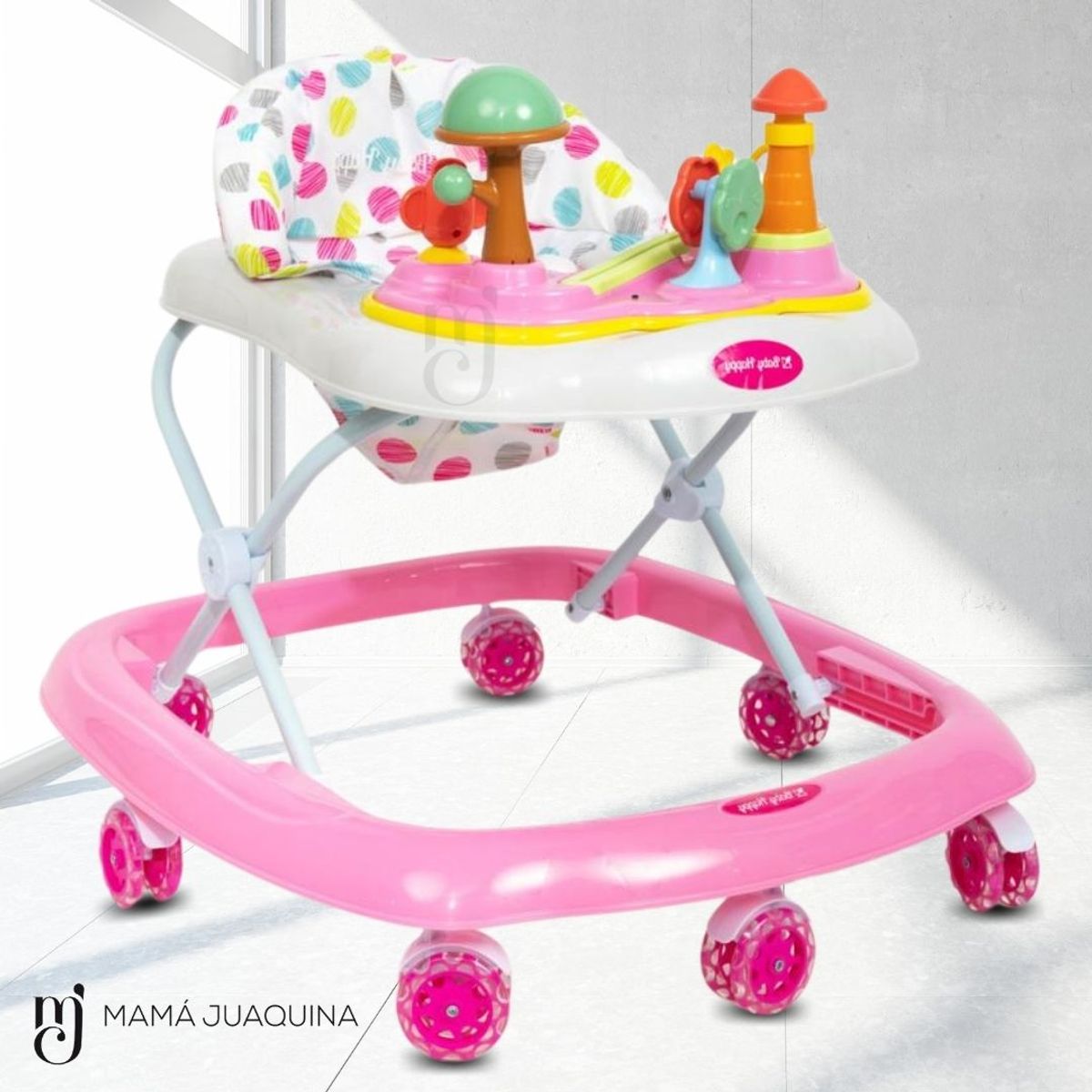 BABY HAPPY - Andador con Tablero Musical «HONGUITO II» Pink