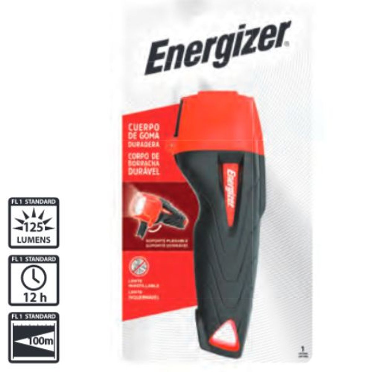 ENERGIZER - Linterna ENERGIZER Rubber Cuerpo De Goma