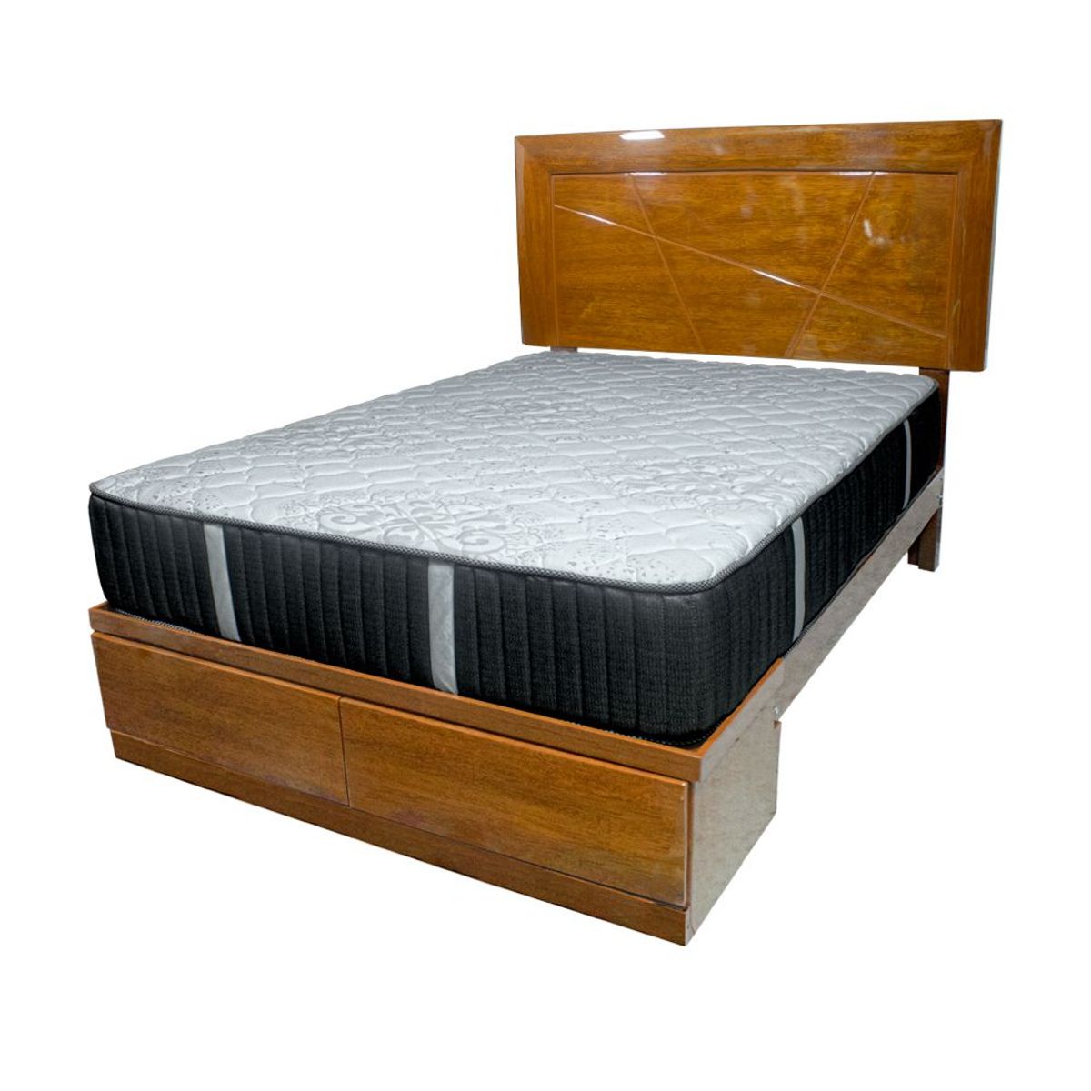 BARAKA HOME - Dormitorio Trento DR + Sabanera Al-Hasa Brillante 2 Plz - Caramelo