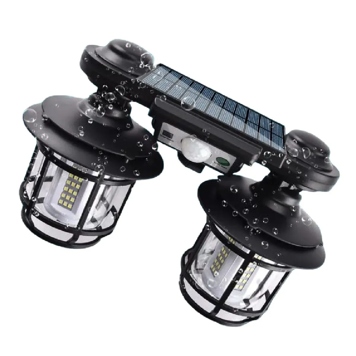 GENERICO - Lampara Reflector Panel Solar Exterior Jardin Sensor de Movimiento