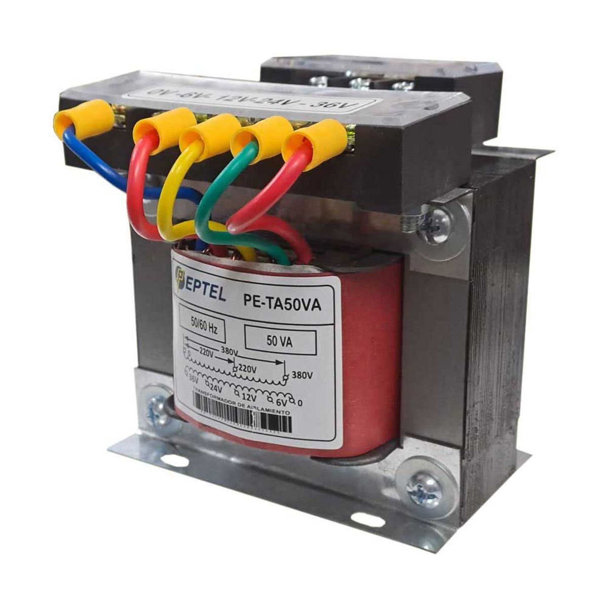 GENERICO - Transformador de 220V 380v a 6v 12V 24V 36V 50VA