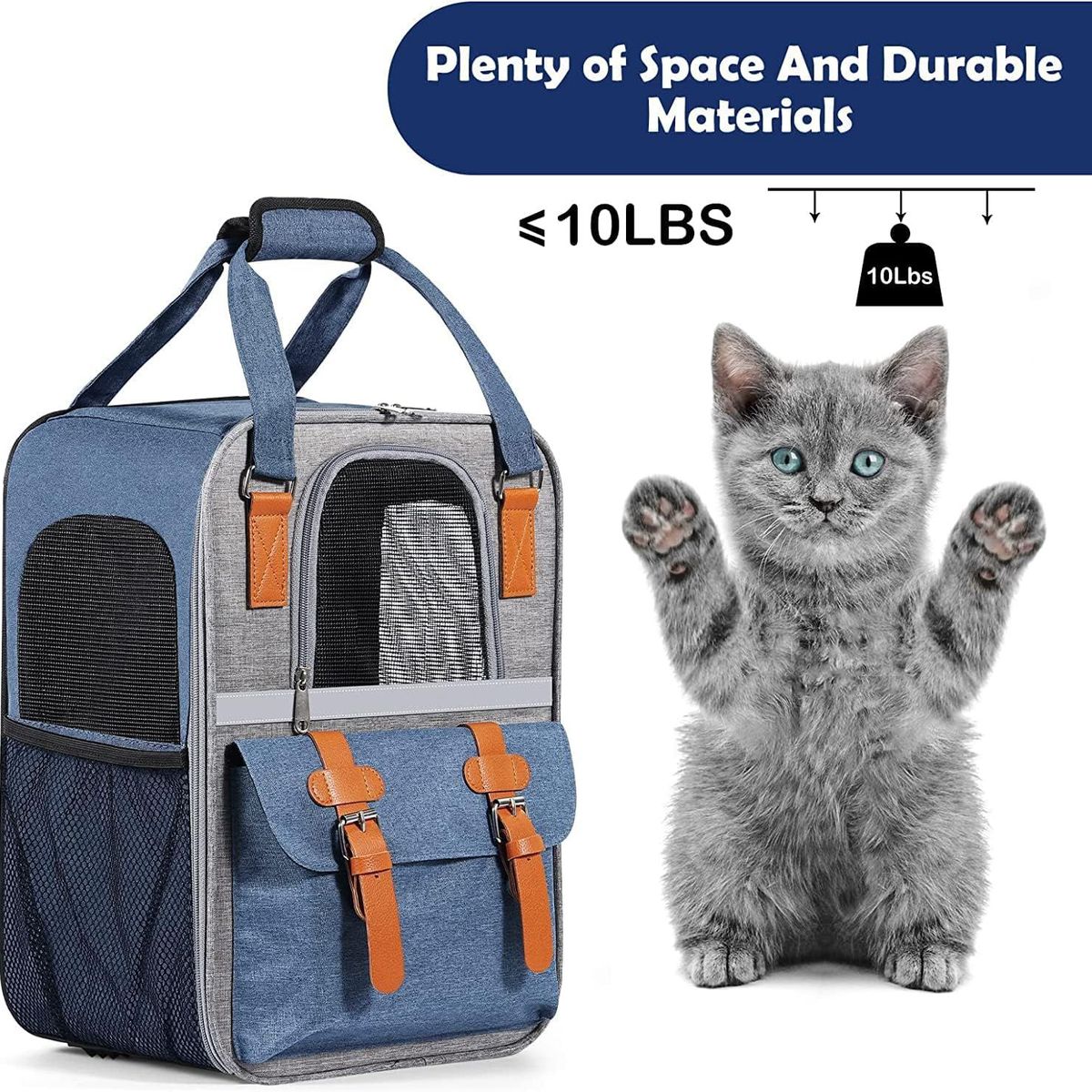 GENERICO - Mochila de viaje portátil impermeable transpirable senderismo gato