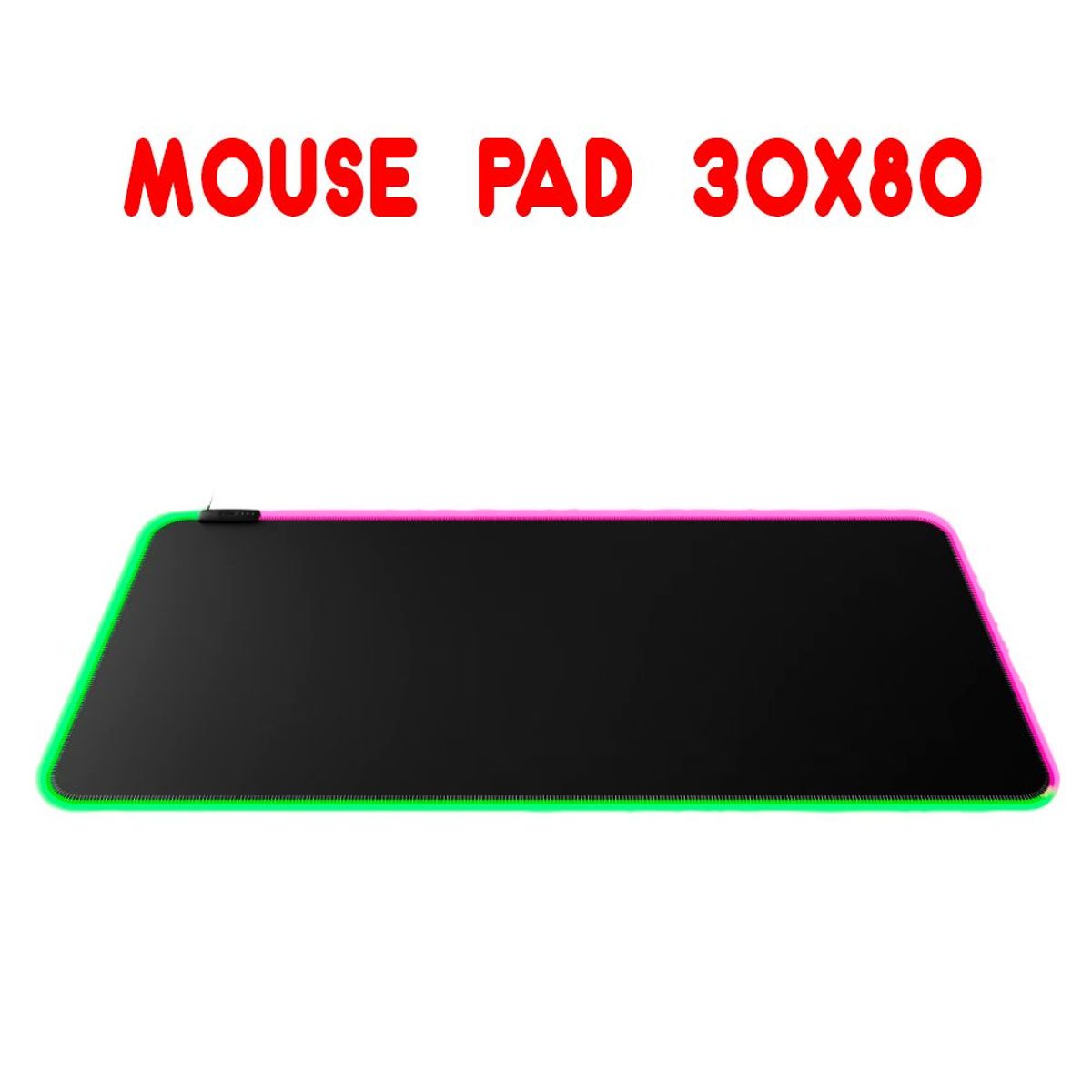 GENERICO - Pad Mouse Gamer Rgb Retro Iluminada De 80x30cmx04mm