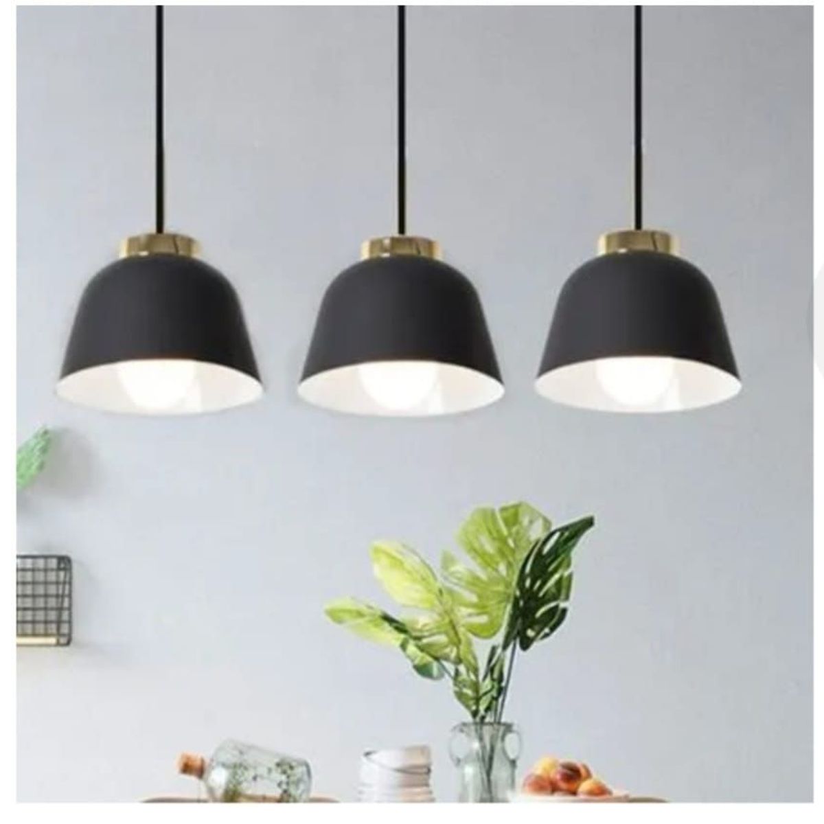 GENERICO - Lámpara de techo colgante belice negro