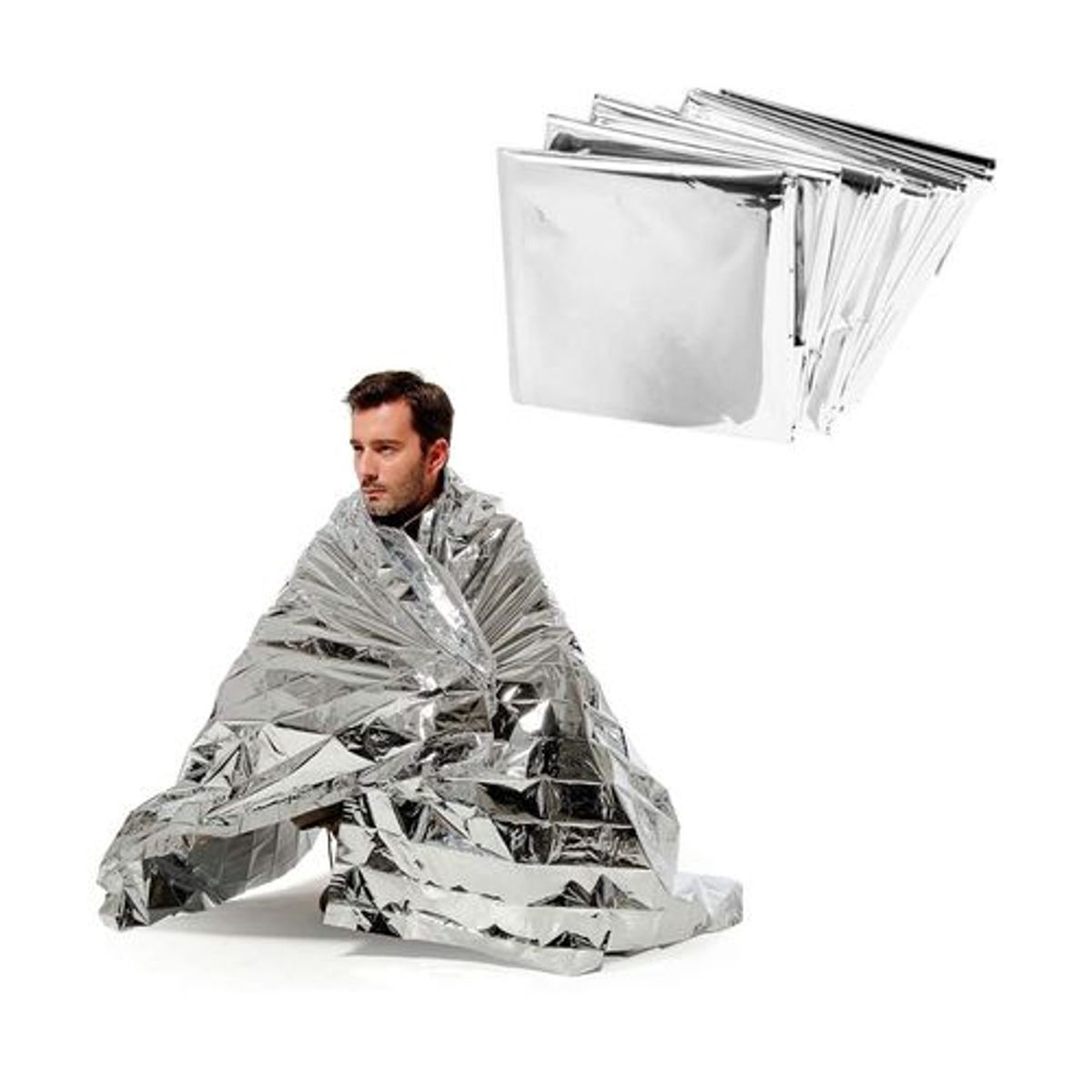 GENERICO - Manta Térmica Aluminizada Mylar Emergencia Trekking Camping