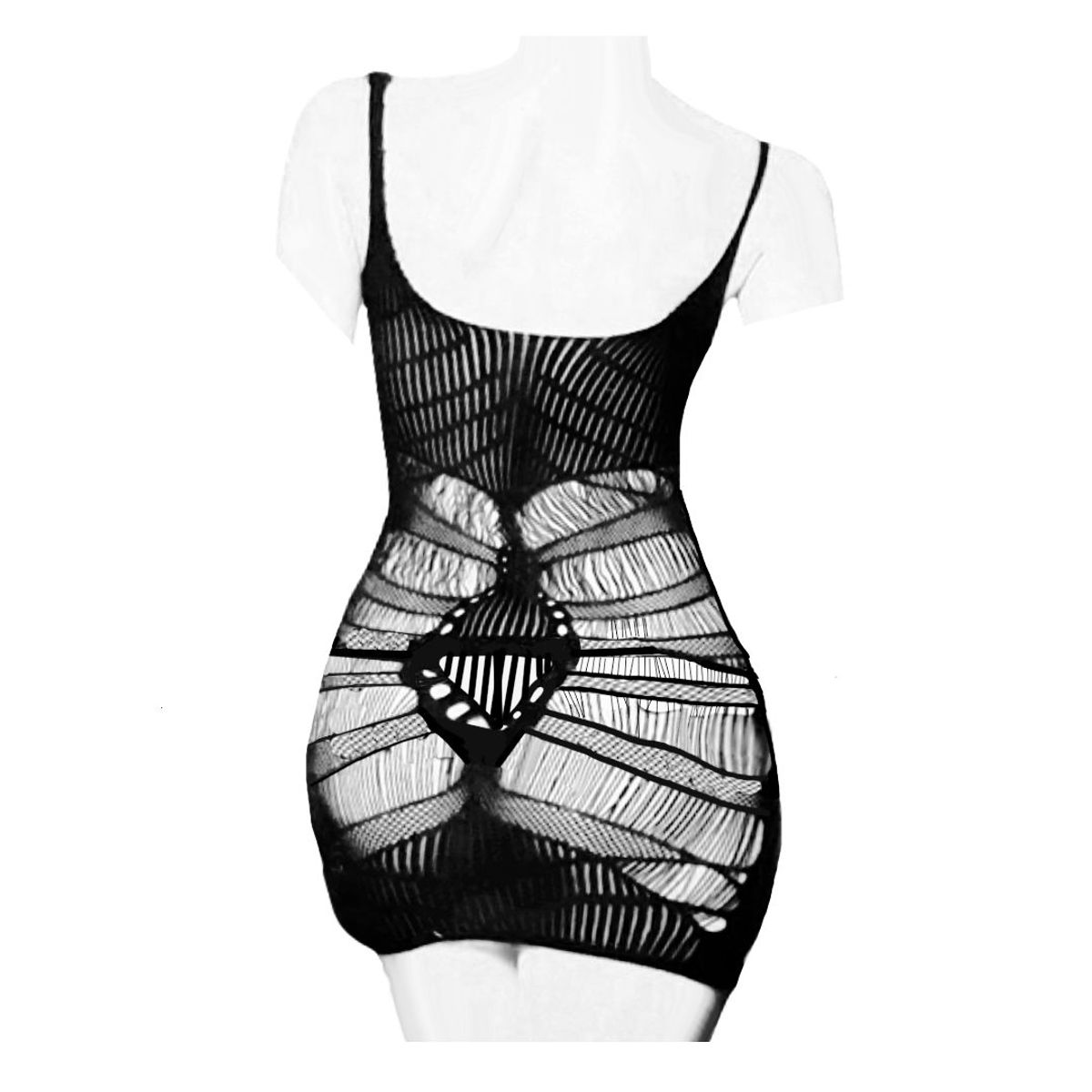 GENERICO - Babydoll Malla  Cesil mas Tanga Lencería