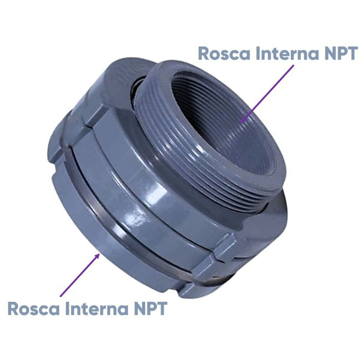 HYDRO - Adaptador de Tanque Brida para Tanque PVC 4 "  RH - Hydroall Peru