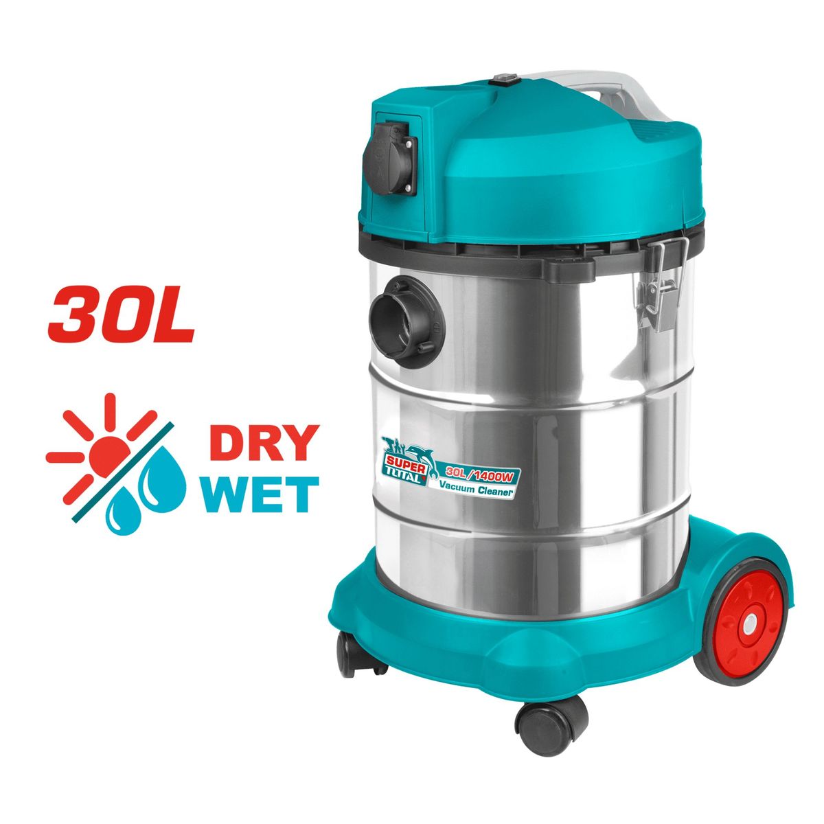 TOTAL TOOLS - Aspiradora 30 litros 1400W industrial Total