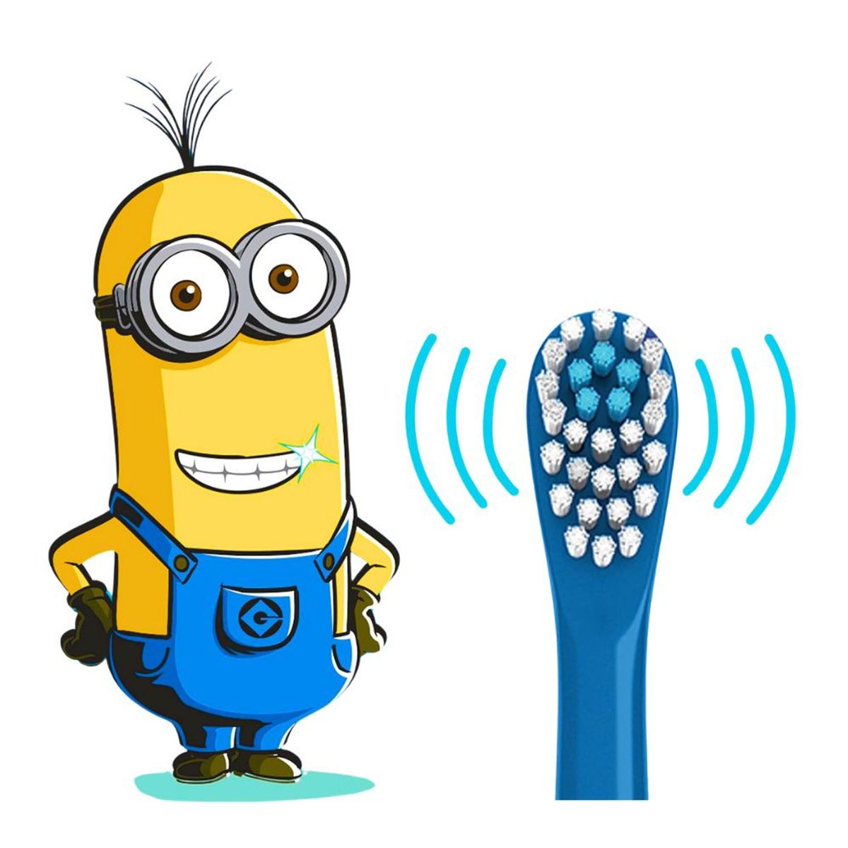 COLGATE - Cepillo de dientes eléctrico Minions Kevin azul Colgate