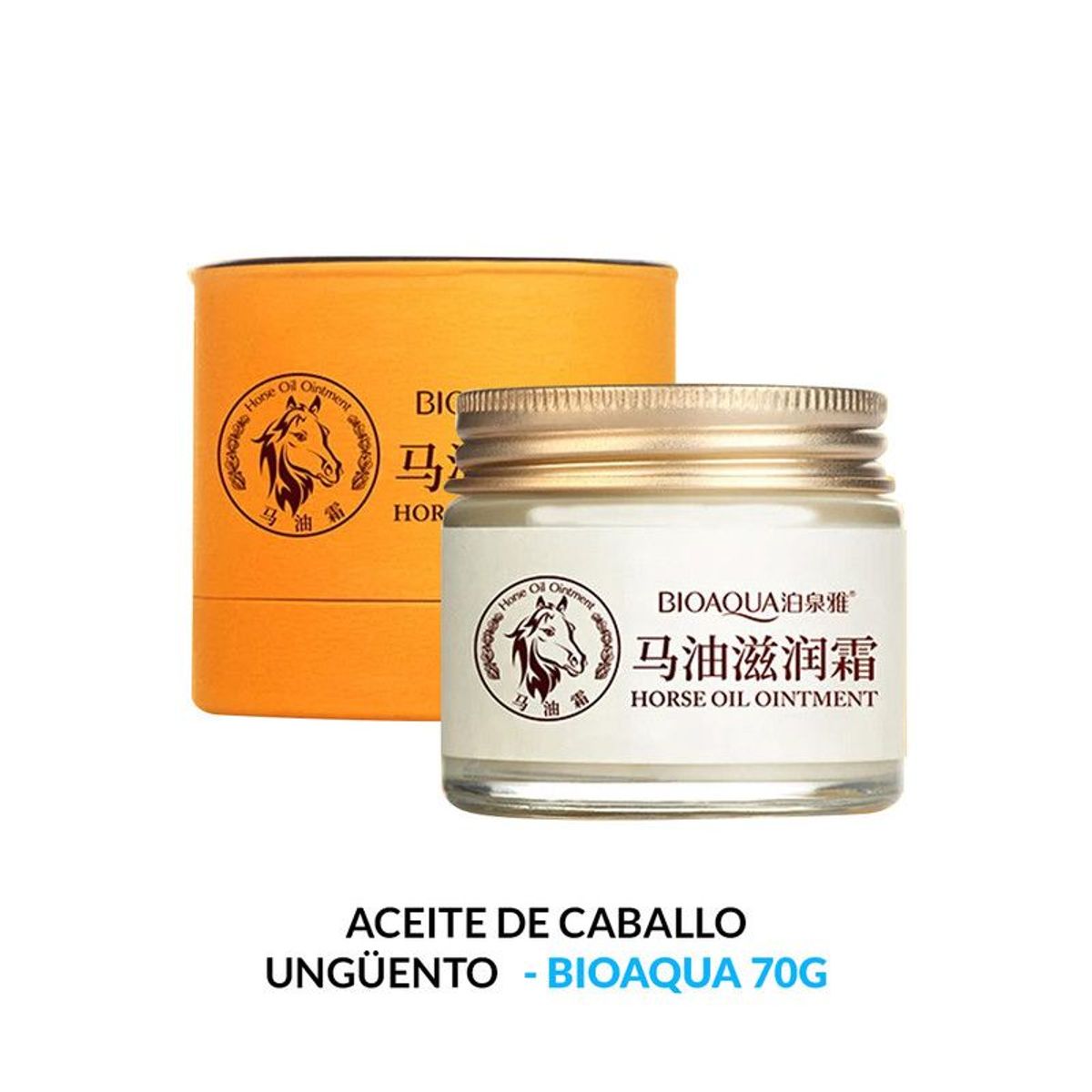BIOAQUA - Aceite De Caballo Anti-Envejecimiento 70G - Bioaqua