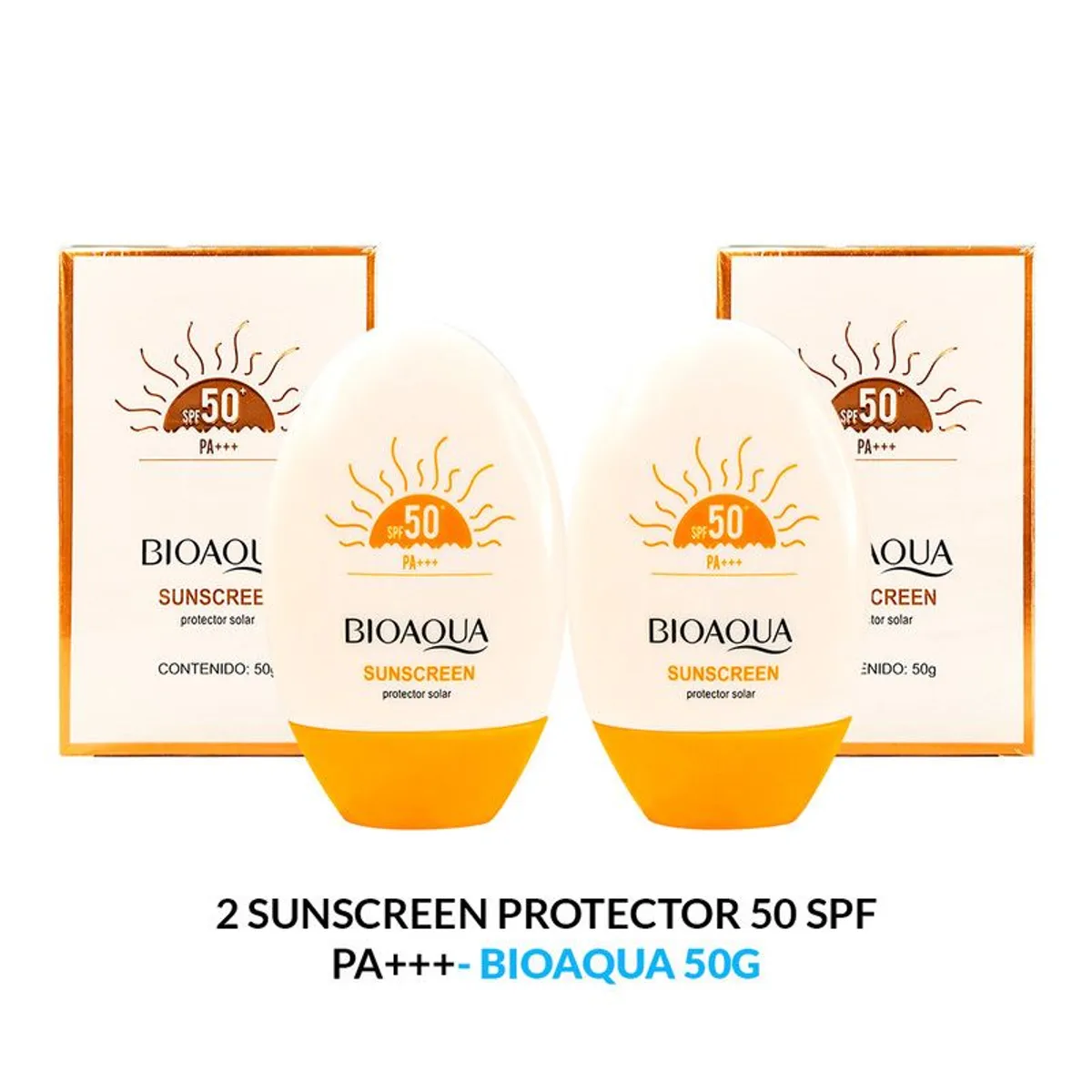 BIOAQUA - 2 Sunscreen Protector 50 Spf Pa+++ 50G - Bioaqua