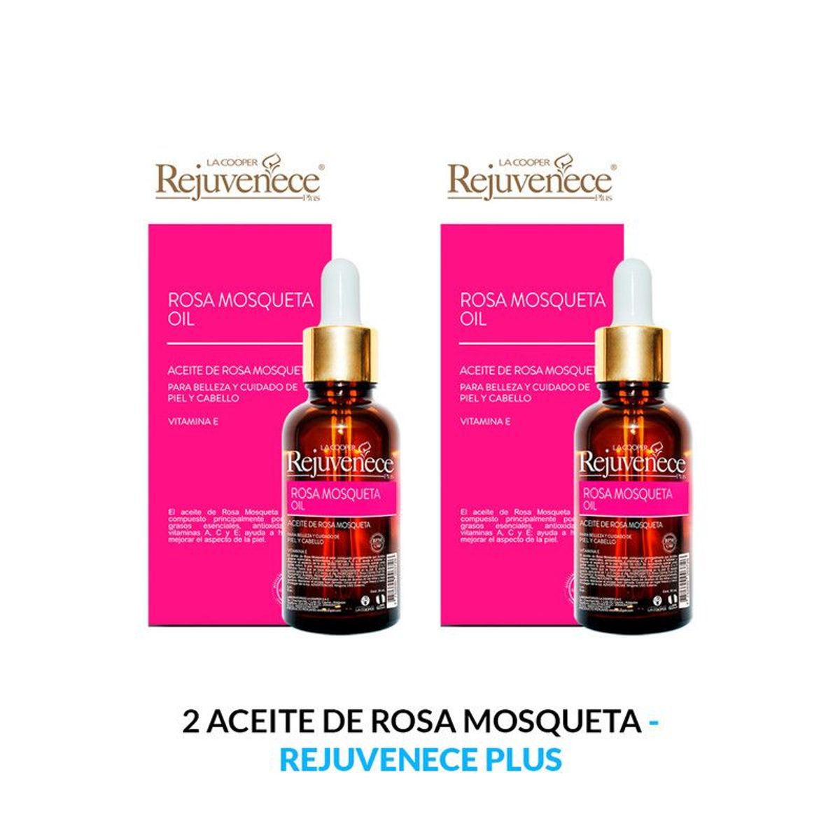 GENERICO - 2 Aceite De Rosa Mosqueta Rejuvenece Plus 30Ml