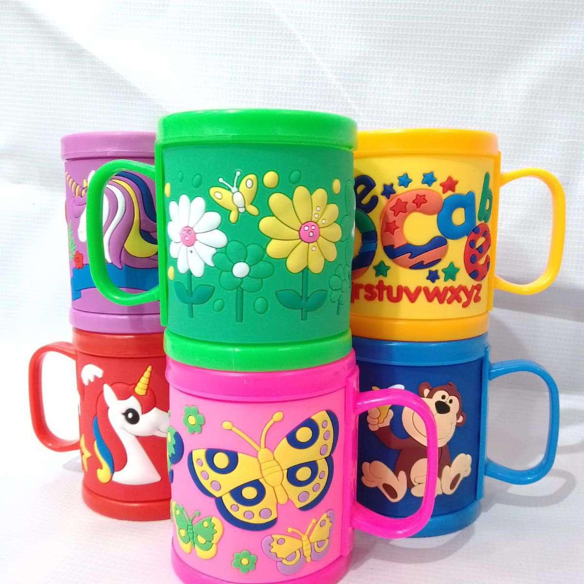 GENERICO - Taza De Plastico Con Diseño 3D En Silicona Color Verde