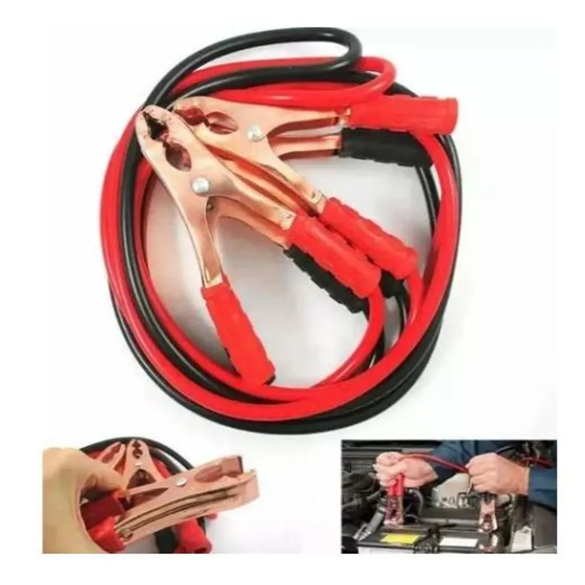 GENERICO - Cable Para Carga De Bateria Carro - Cable Cocodrilo