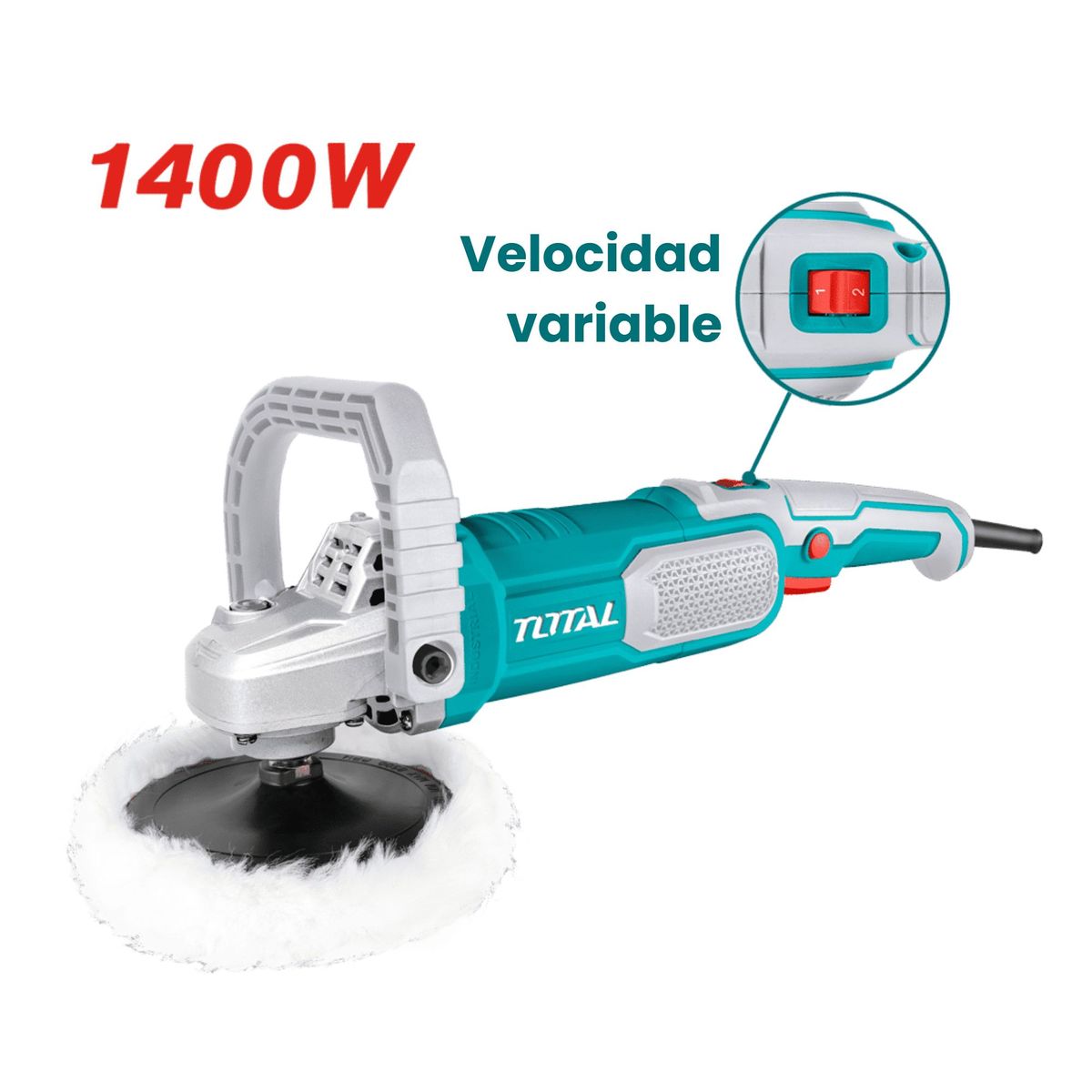 TOTAL TOOLS - Pulidora angular 1400w industrial Total