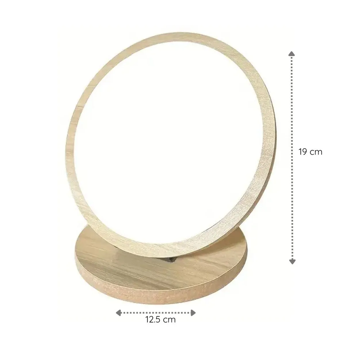 GENERICO - Espejo circular aesthetic de madera