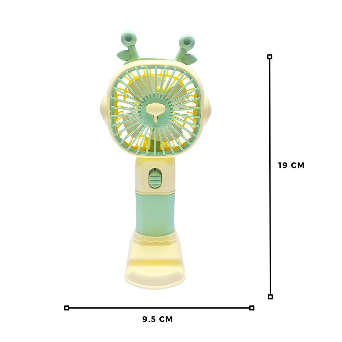 GENERICO - Ventilador de Mano Kawai Portátil Recargable Verde