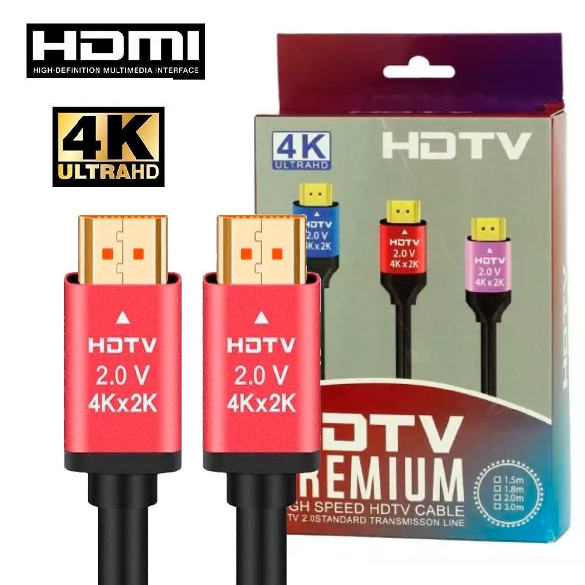 SEISA - Cable Hdmi 2.0 4k Ultra Hd Alta HDTV definicion Premium 10 Metros