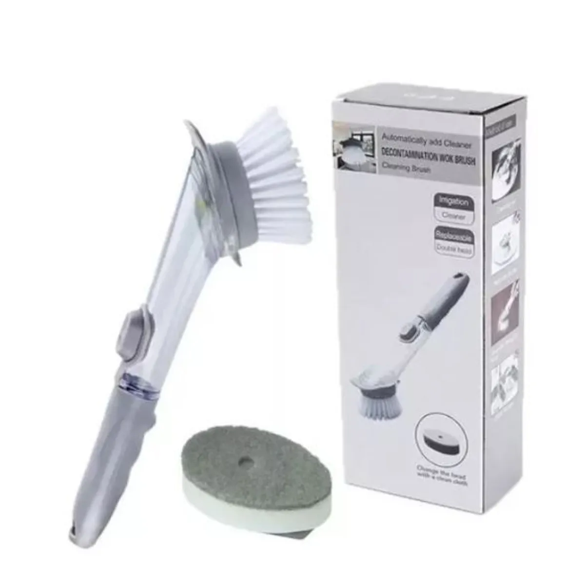 GENERICO - Cepillo Escobilla Dispensador Lavavajilla Y Esponja