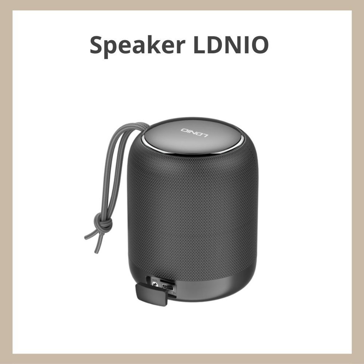 GENERICO - Parlante bluetooth inalambrico 2000 mAh black Ldnio BTS12