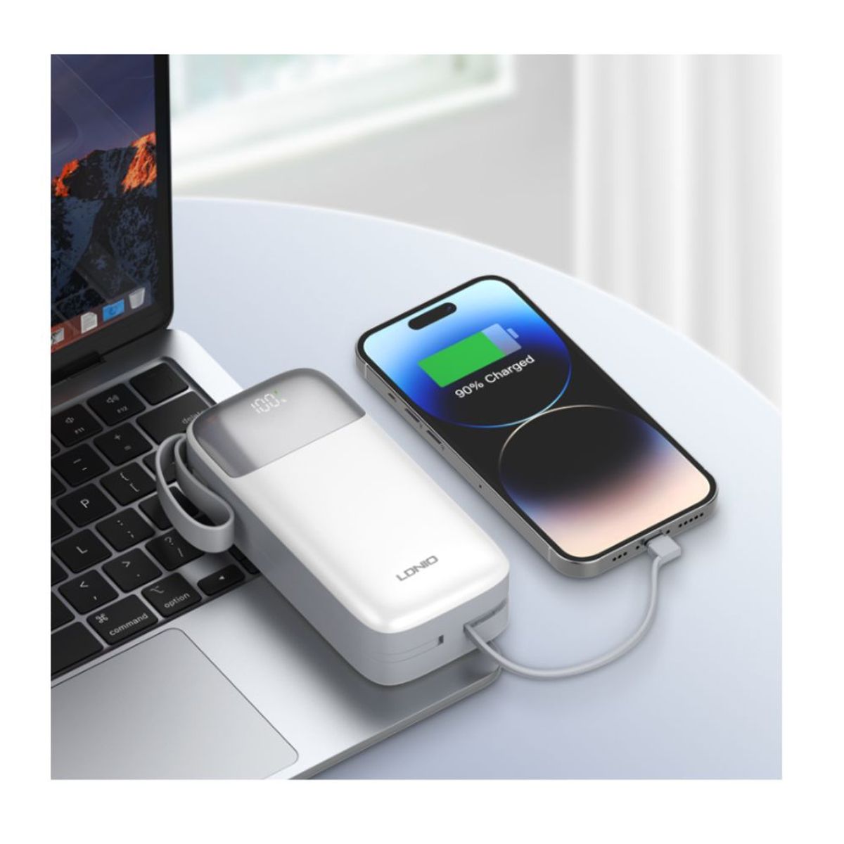 GENERICO - Powerbank Carga Rápida 30000 mAh PQ30 Ldnio